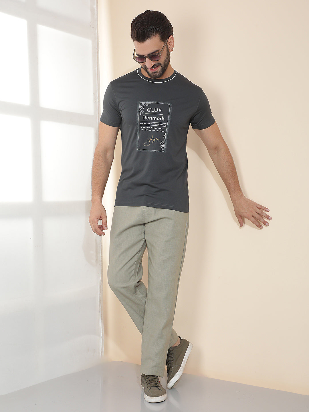 COBB GREEN SOLID REGULAR-FIT SUMMER LOWER