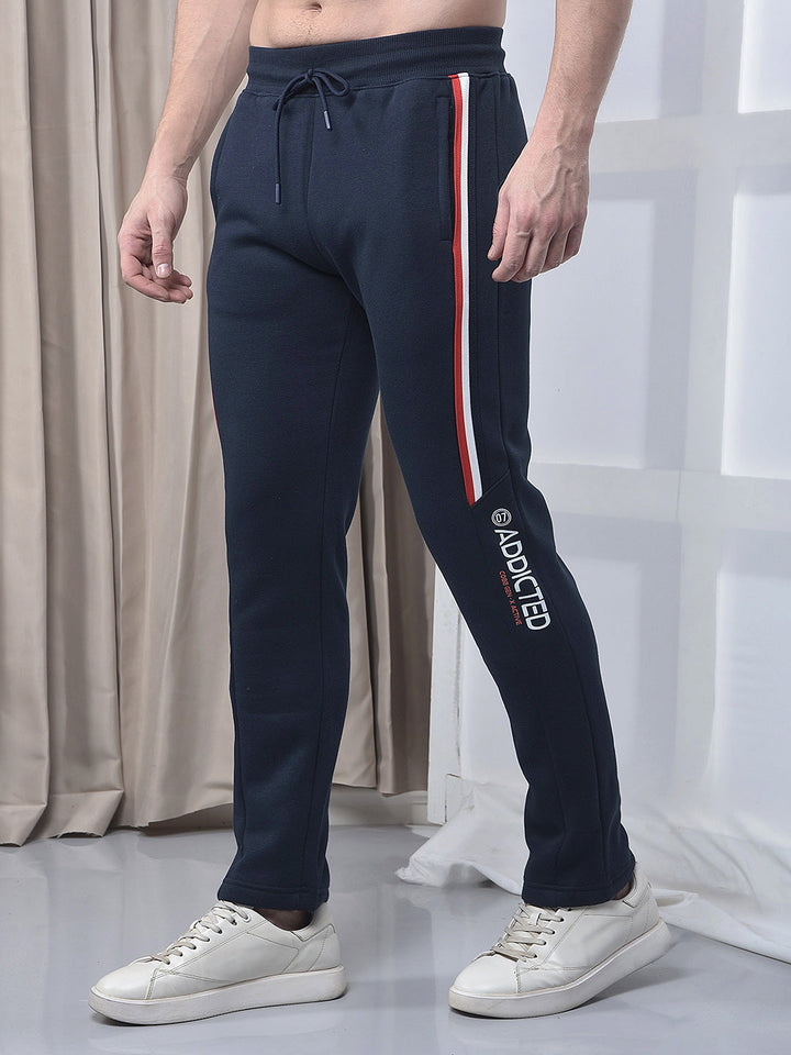 cobb navy blue striped winter lower