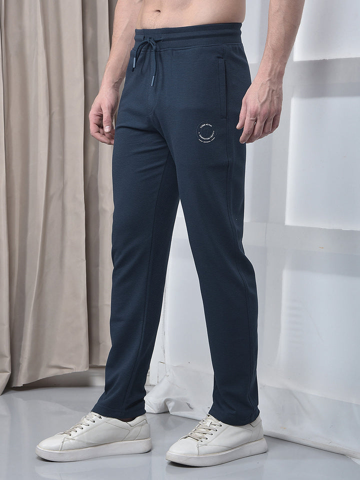 cobb navy blue striped waist rib lower