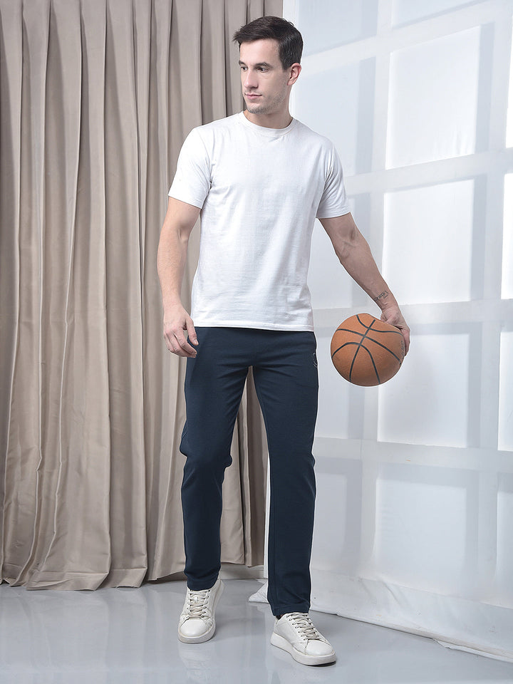 COBB NAVY BLUE STRIPED WAIST RIB LOWER