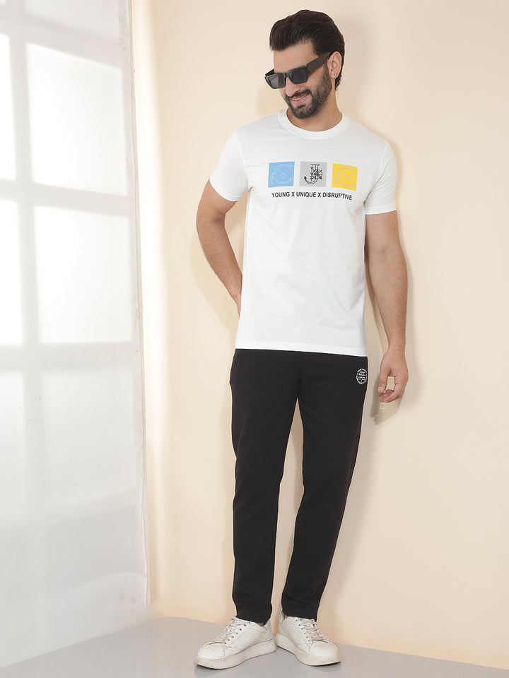 cobb black solid regular-fit summer lower