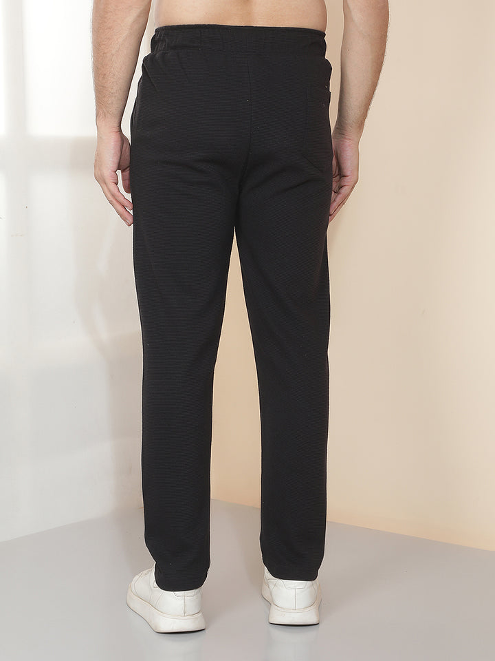 cobb black solid regular-fit summer lower
