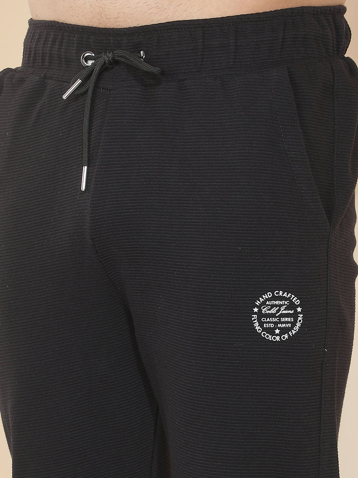 cobb black solid regular-fit summer lower