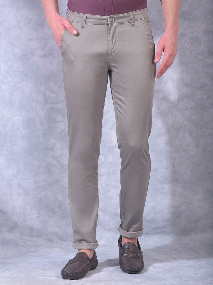 cobb grey narrow-fit casual trouser