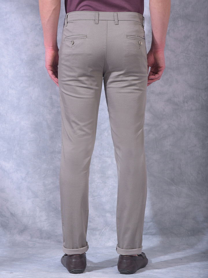cobb grey narrow-fit casual trouser
