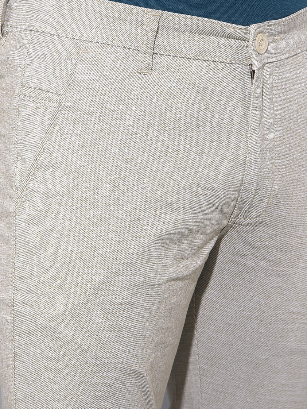 cobb beige ultra fit casual trouser