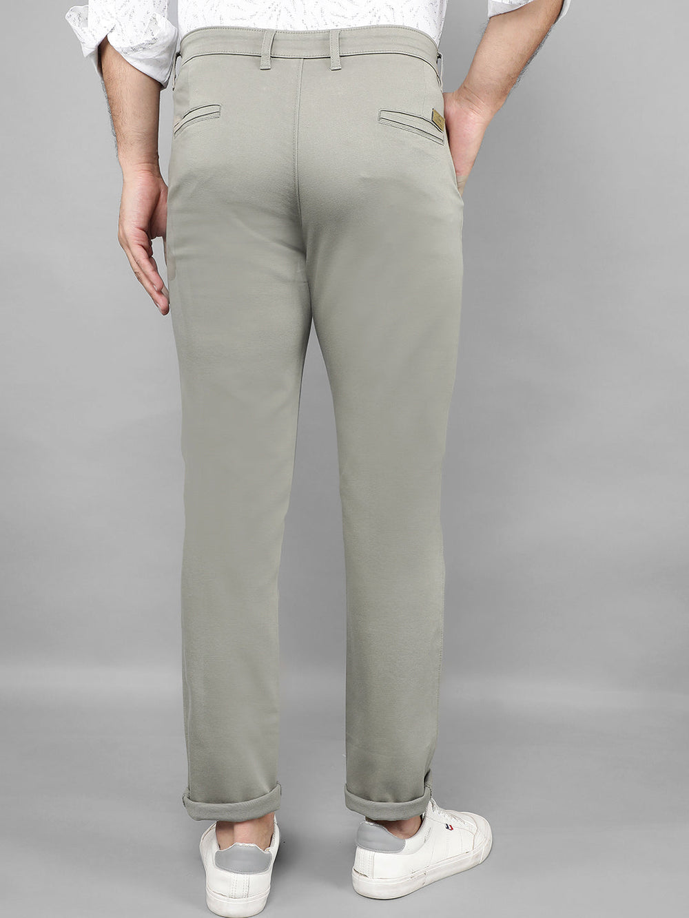 cobb light olive ultra fit casual trouser