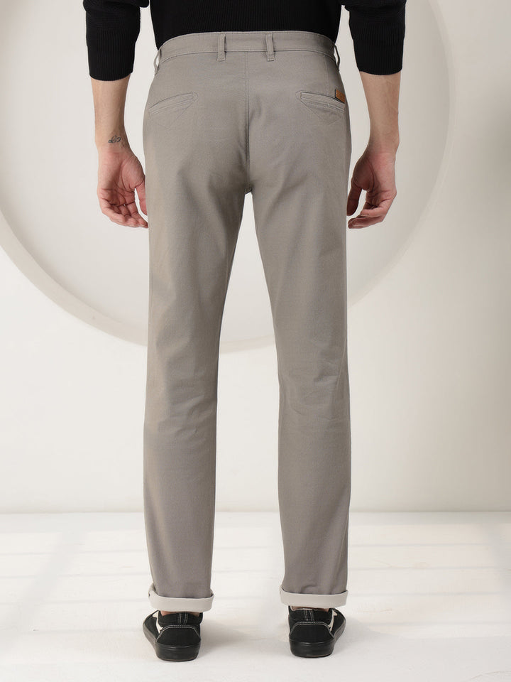 cobb beige ultra-fit casual trouser