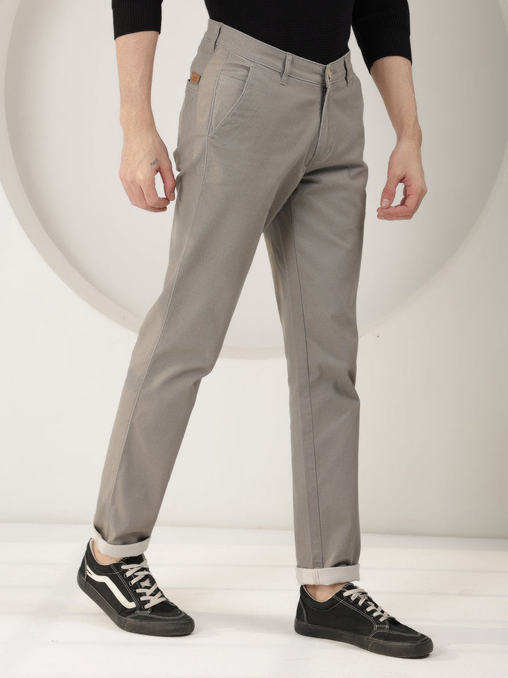 cobb beige ultra-fit casual trouser