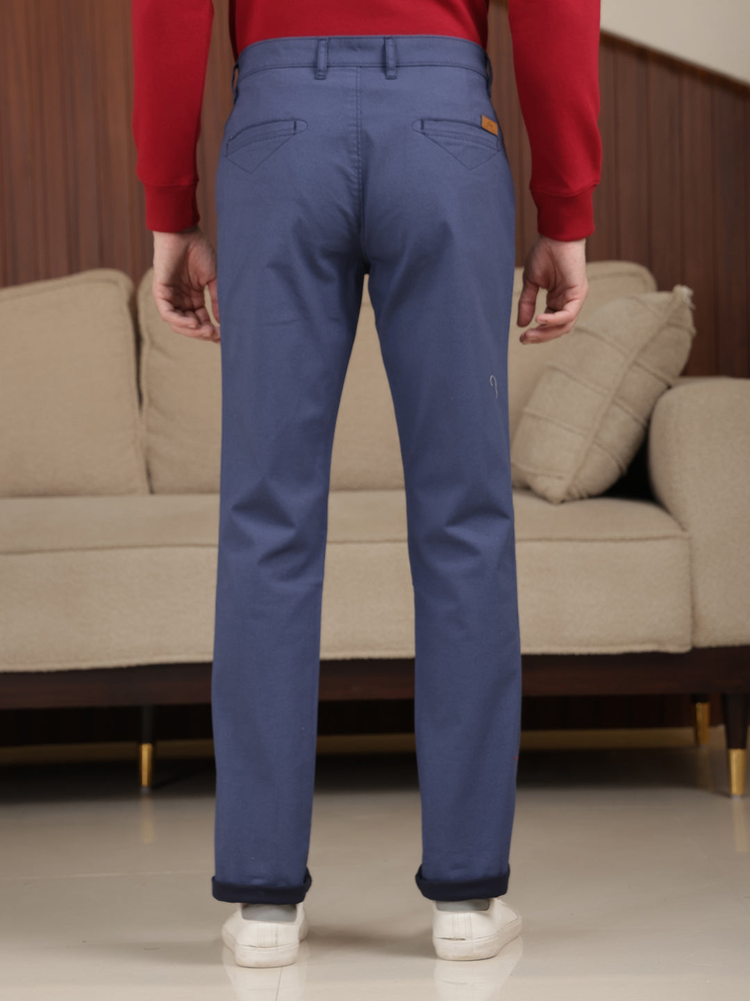 cobb blue ultra-fit casual trouser