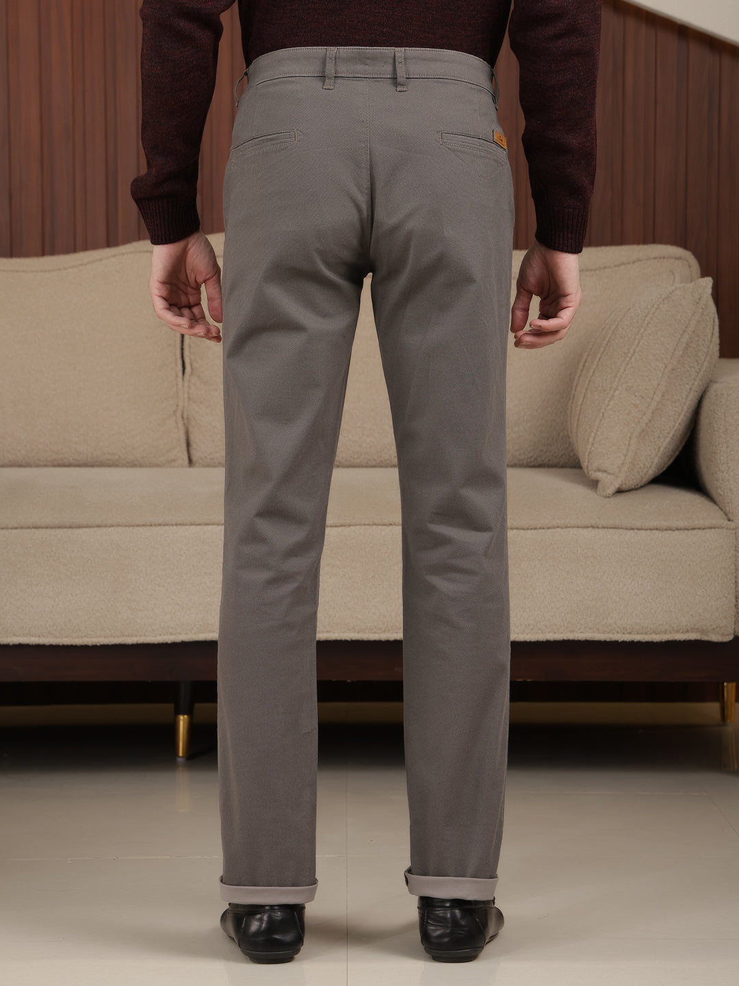 cobb dark gray ultra-fit casual trouser