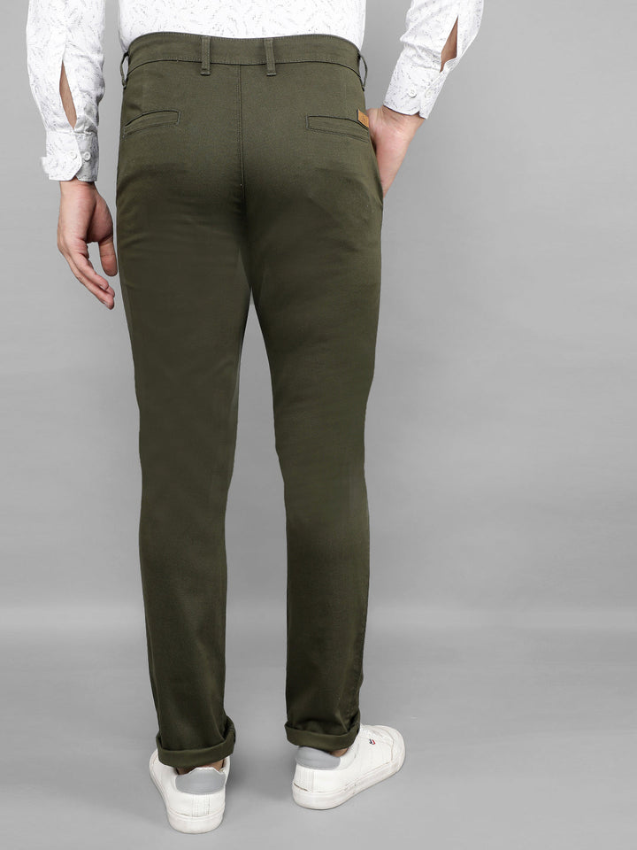 cobb dark olive ultra fit casual trouser