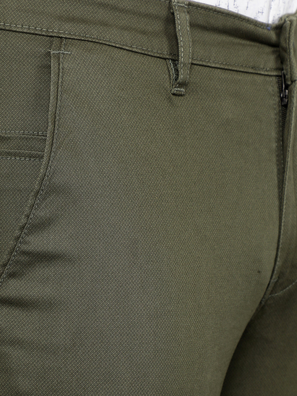 cobb dark olive ultra fit casual trouser