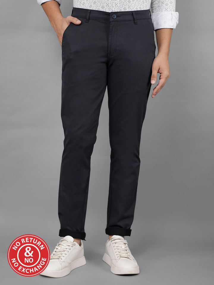 COBB NAVY BLUE ULTRA FIT CASUAL TROUSER