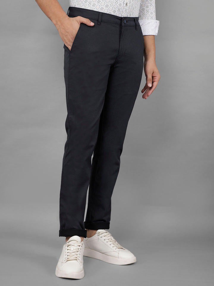 COBB NAVY BLUE ULTRA FIT CASUAL TROUSER