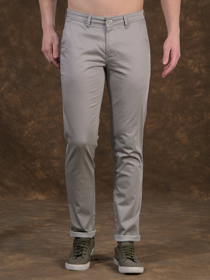 cobb grey narrow-fit casual trouser