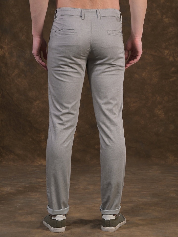 cobb grey narrow-fit casual trouser