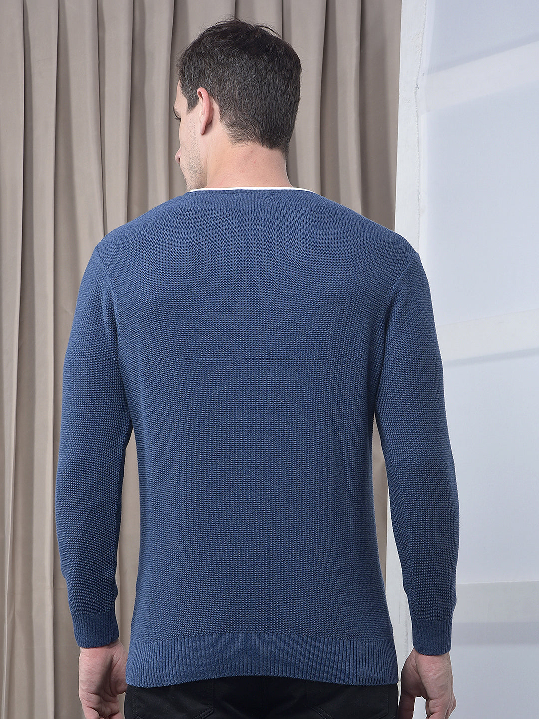 cobb solid air force round neck sweater