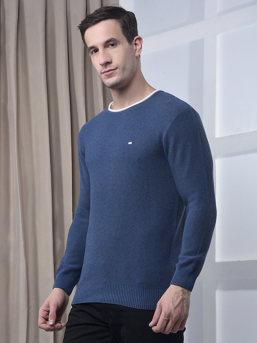 COBB SOLID AIR FORCE ROUND NECK SWEATER