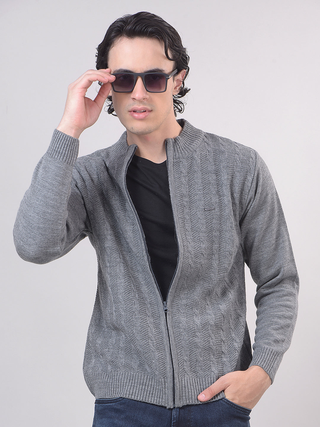 grey sweater