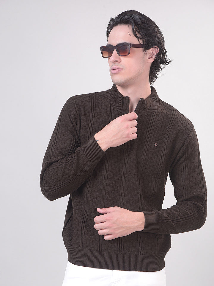 brown  sweater