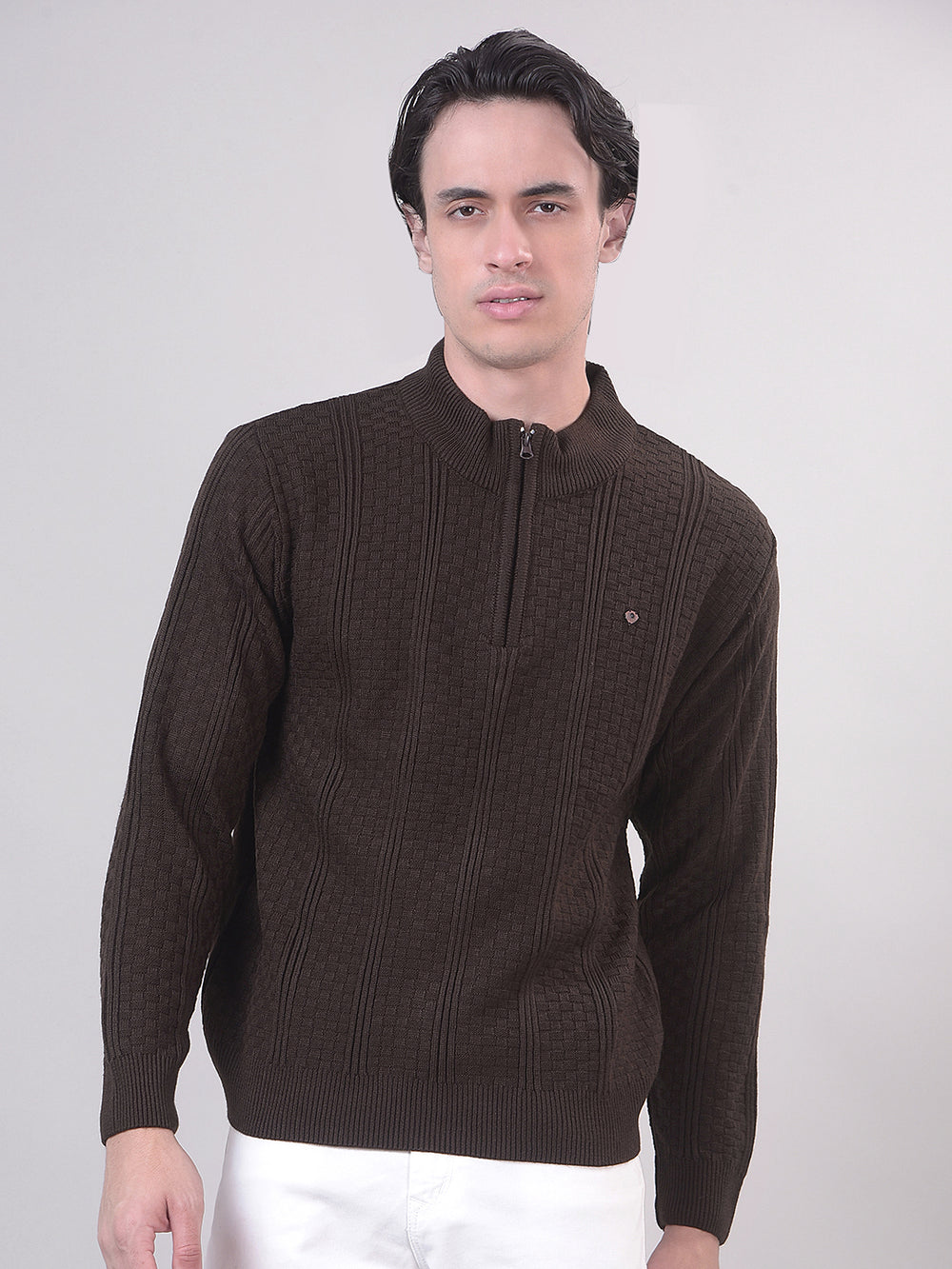 brown  sweater
