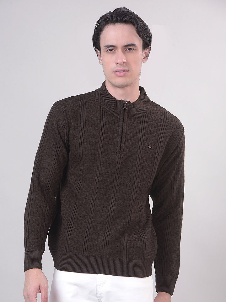 brown  sweater