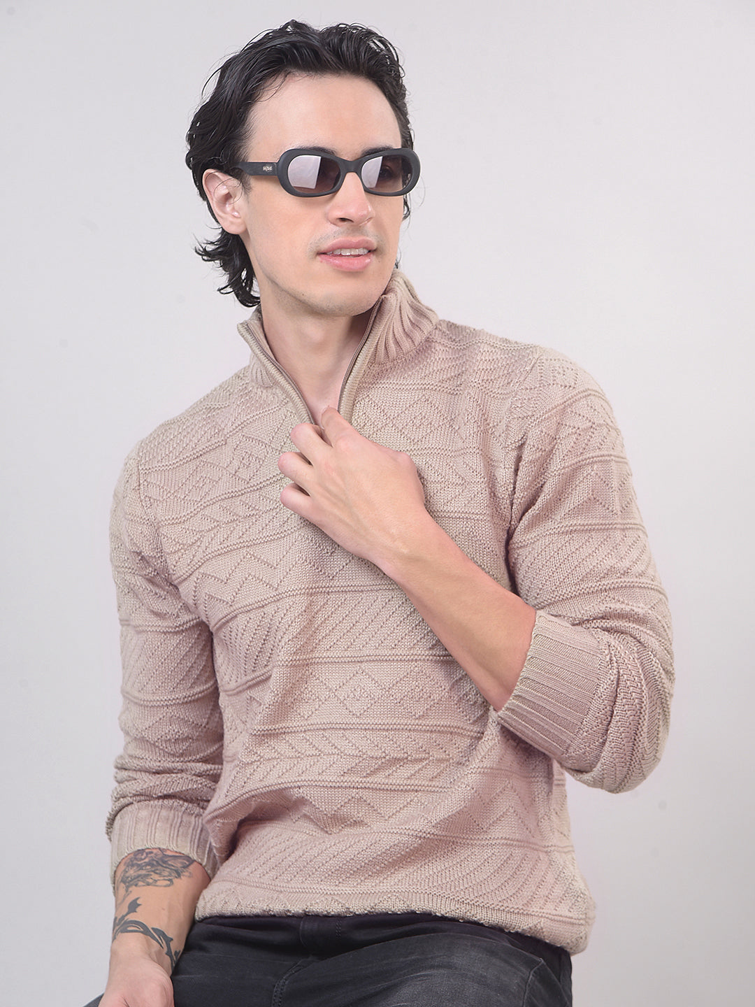 half-zipper sweater