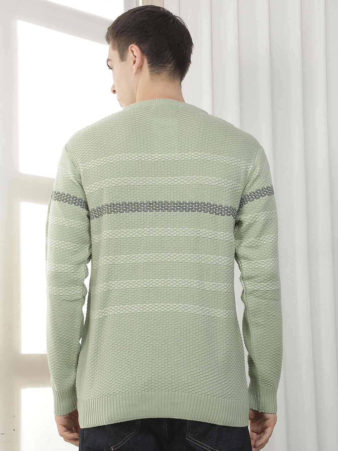 pista striped round sweater