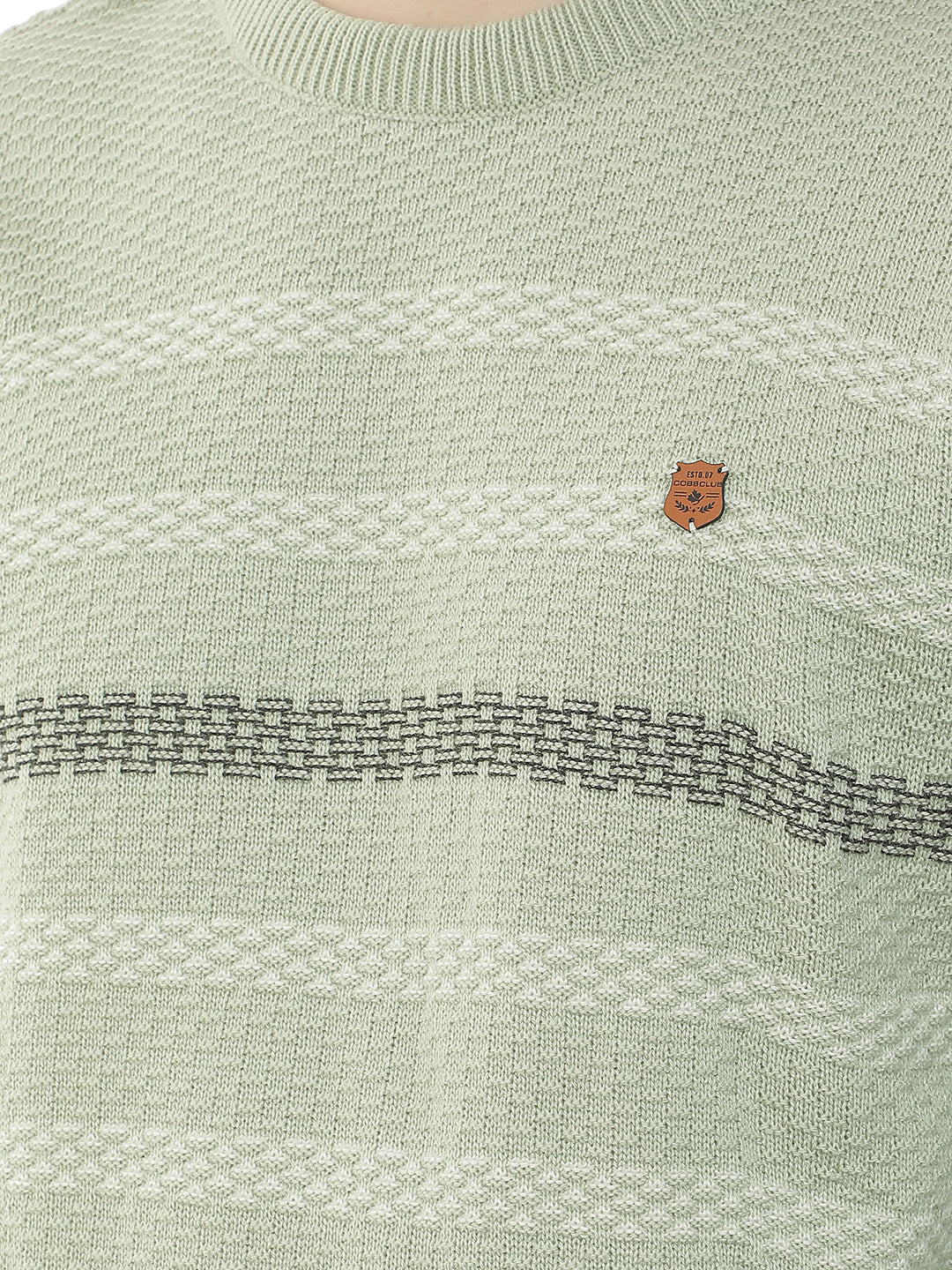 pista striped round sweater