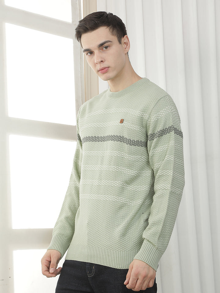 PISTA STRIPED ROUND SWEATER