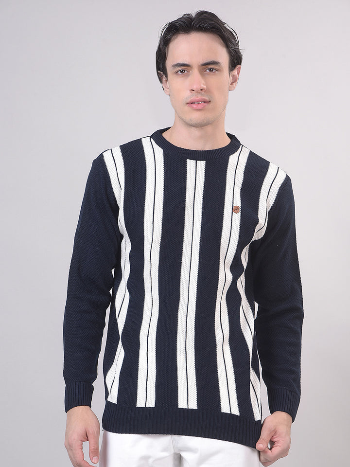 color-block sweater