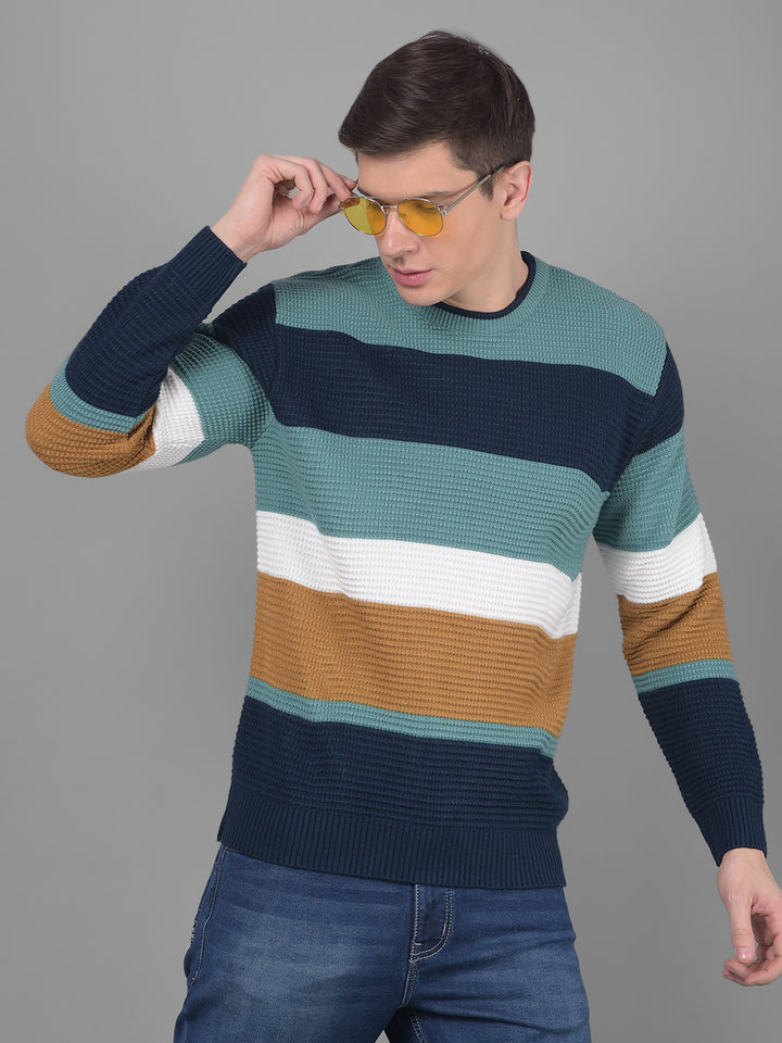 COBB MULTI COLOR ROUND NECK SWEATER