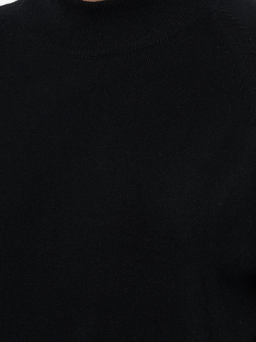 cobb solid black turtle neck sweater