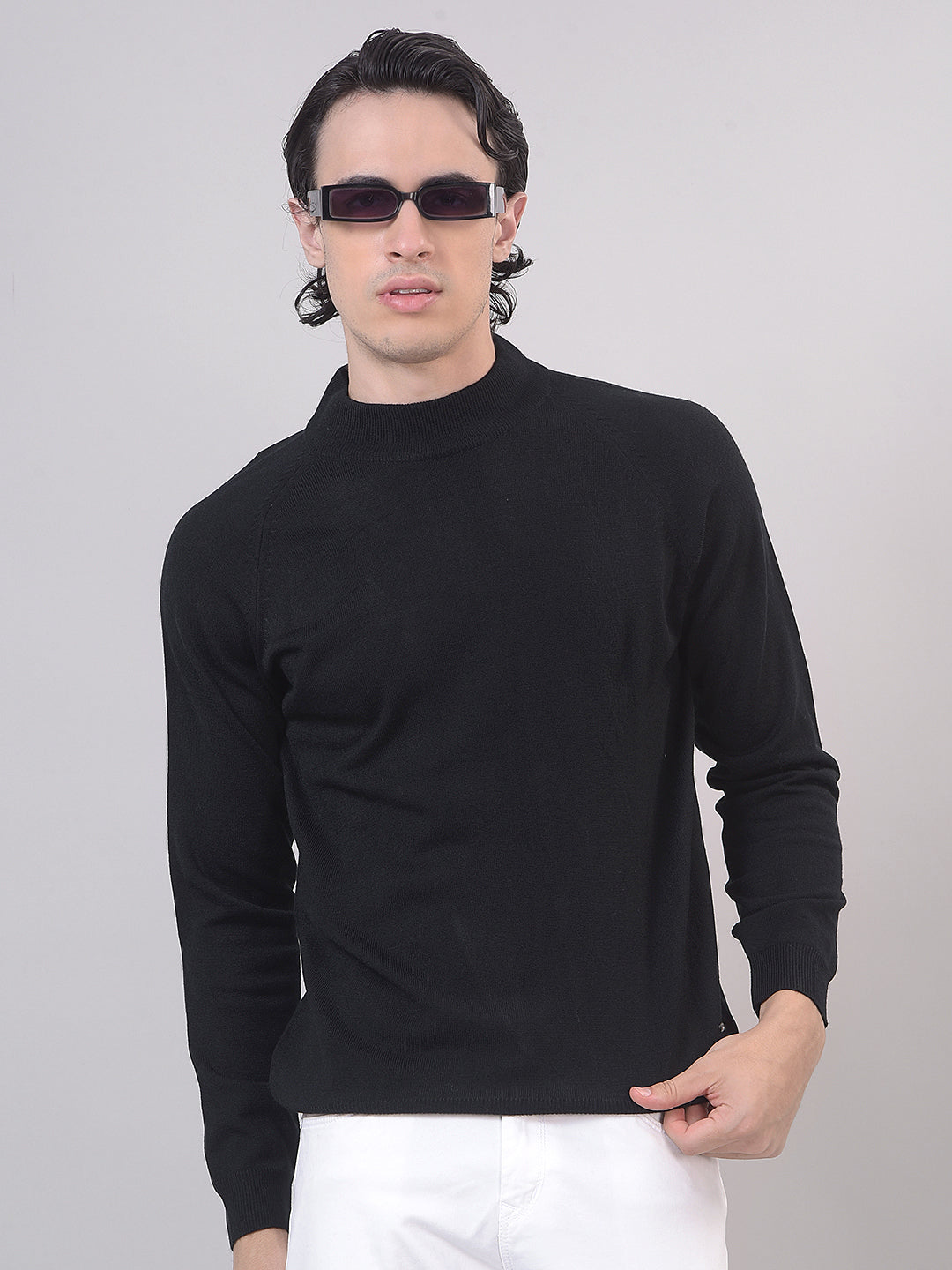 mock neck sweater