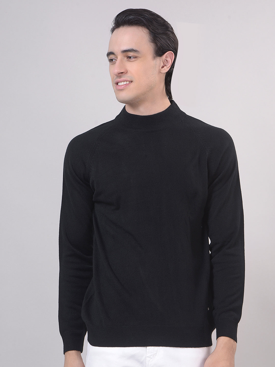 mock neck sweater