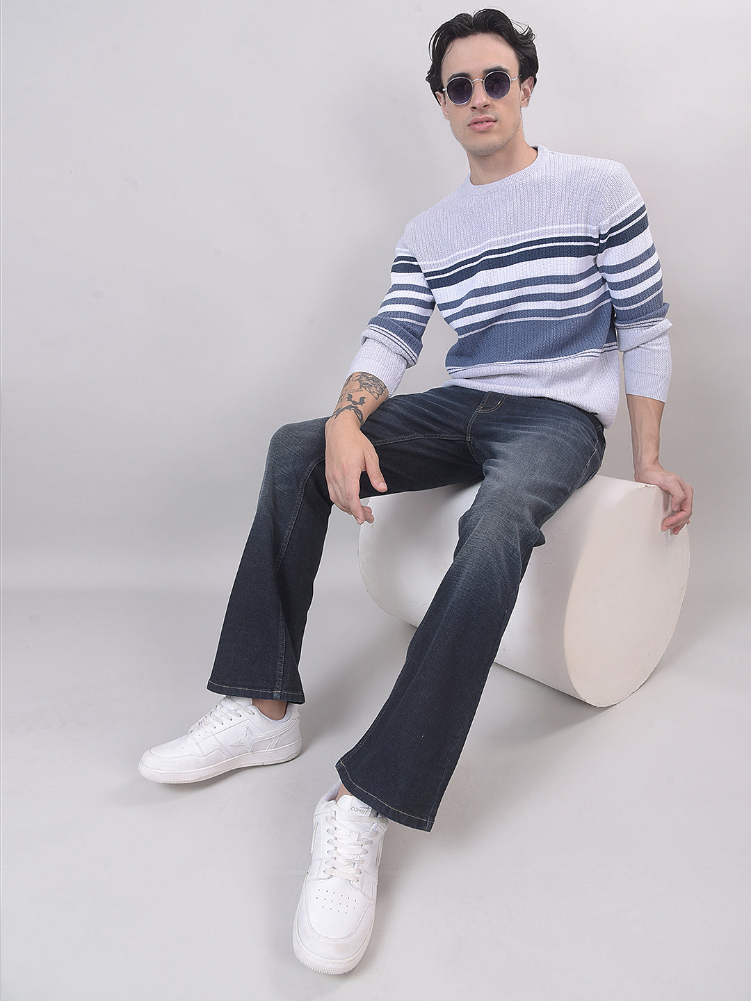 light grey sweater