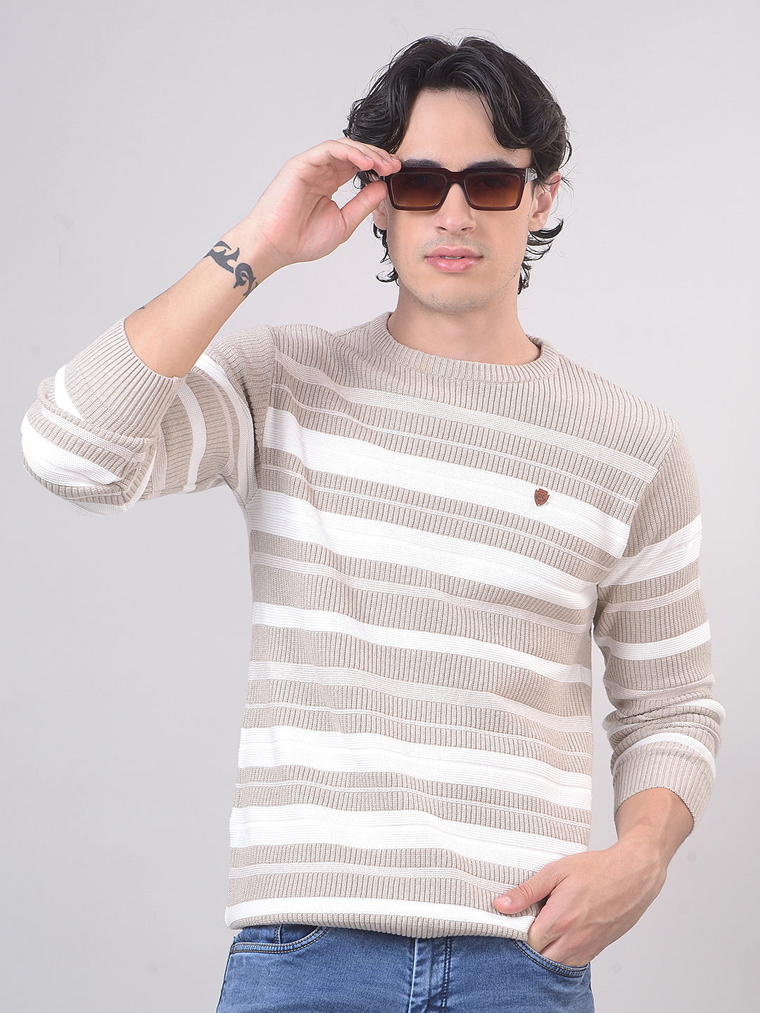 beige sweater