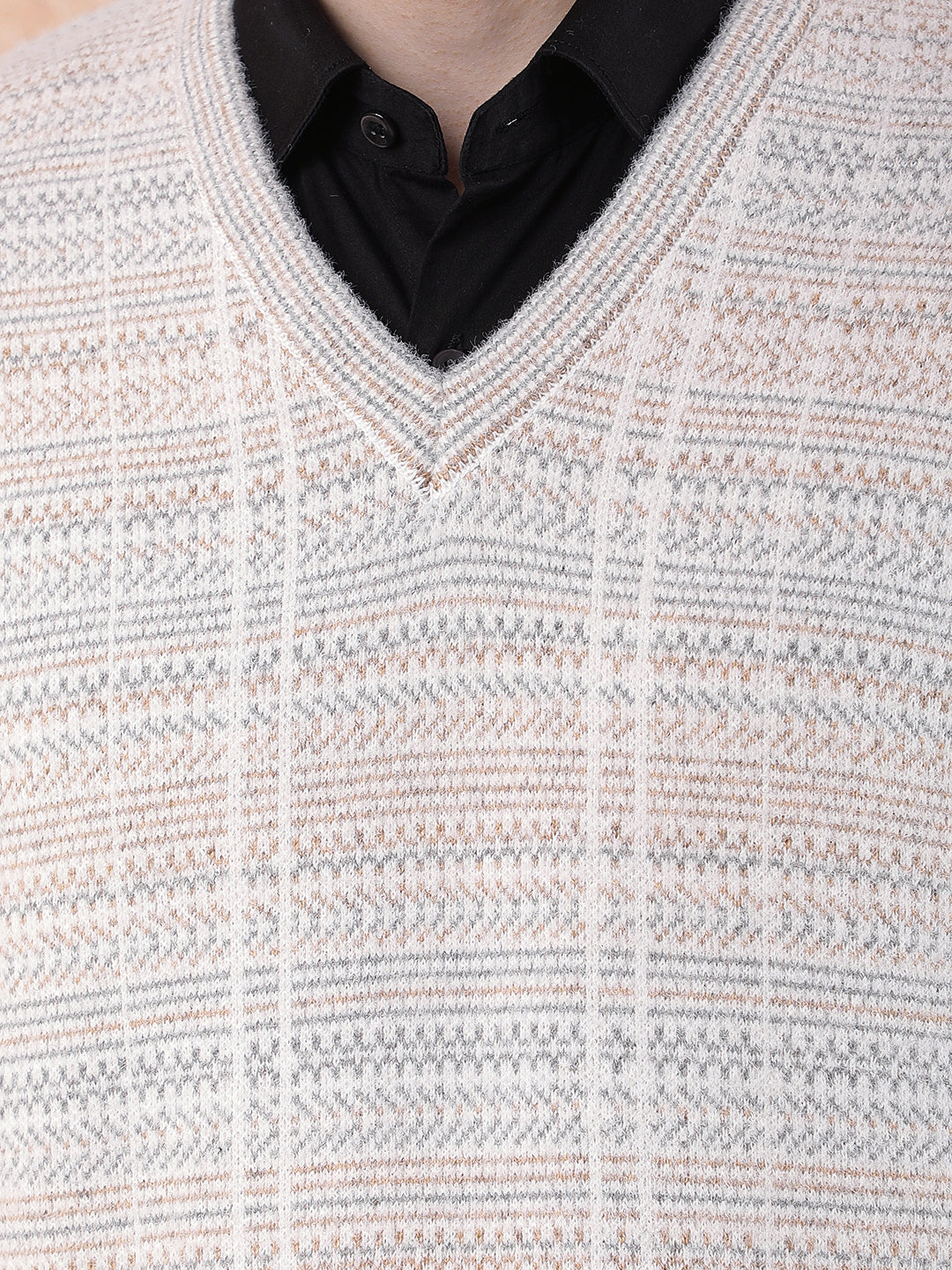 cobb acru self-design v-neck sweater