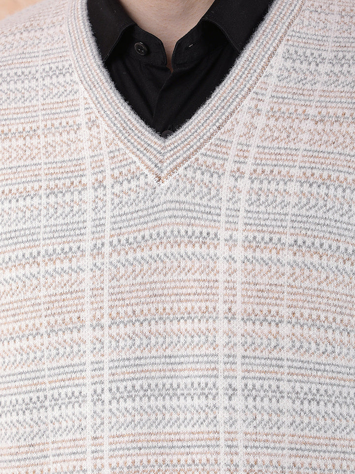 cobb acru self-design v-neck sweater