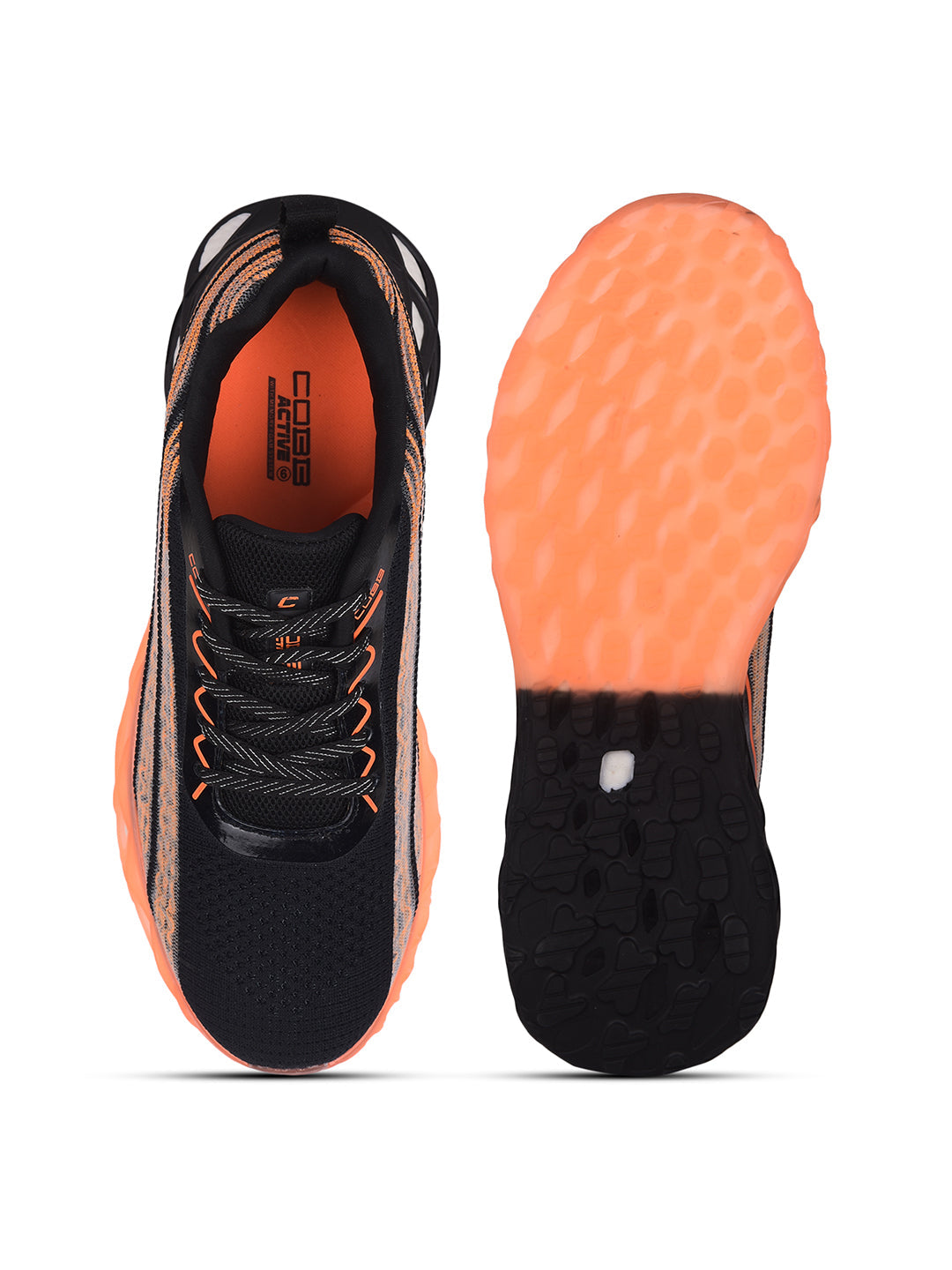 cobb mens orange running shoes
