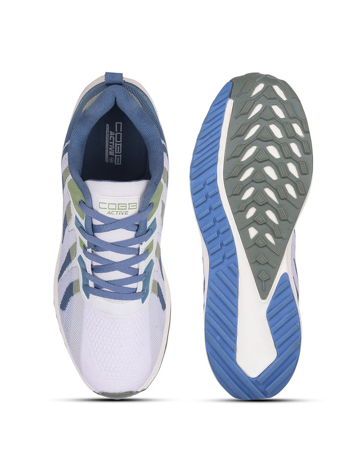 cobb mens blue running shoes