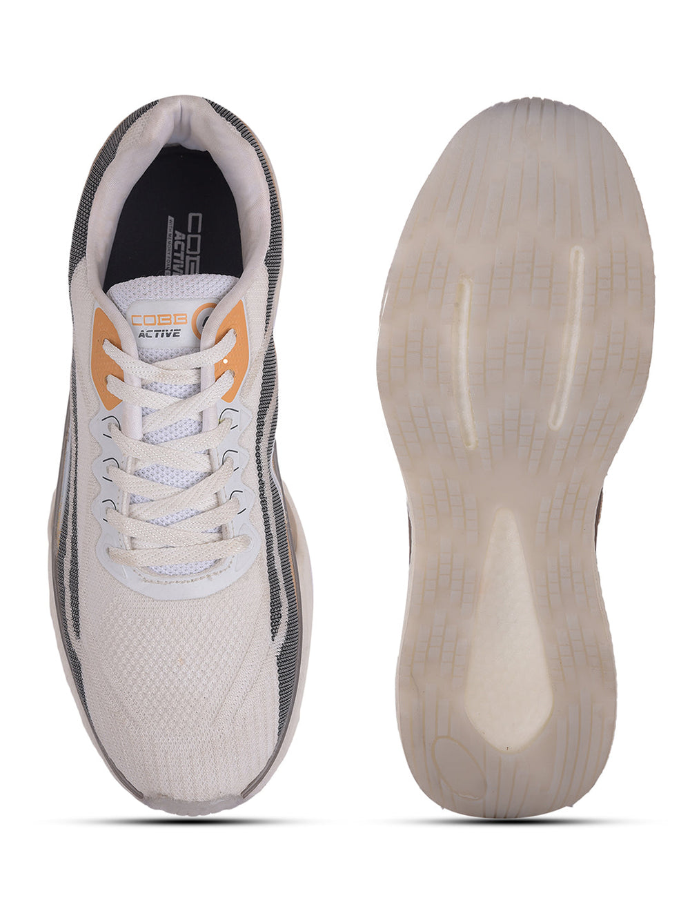 cobb mens beige running shoes