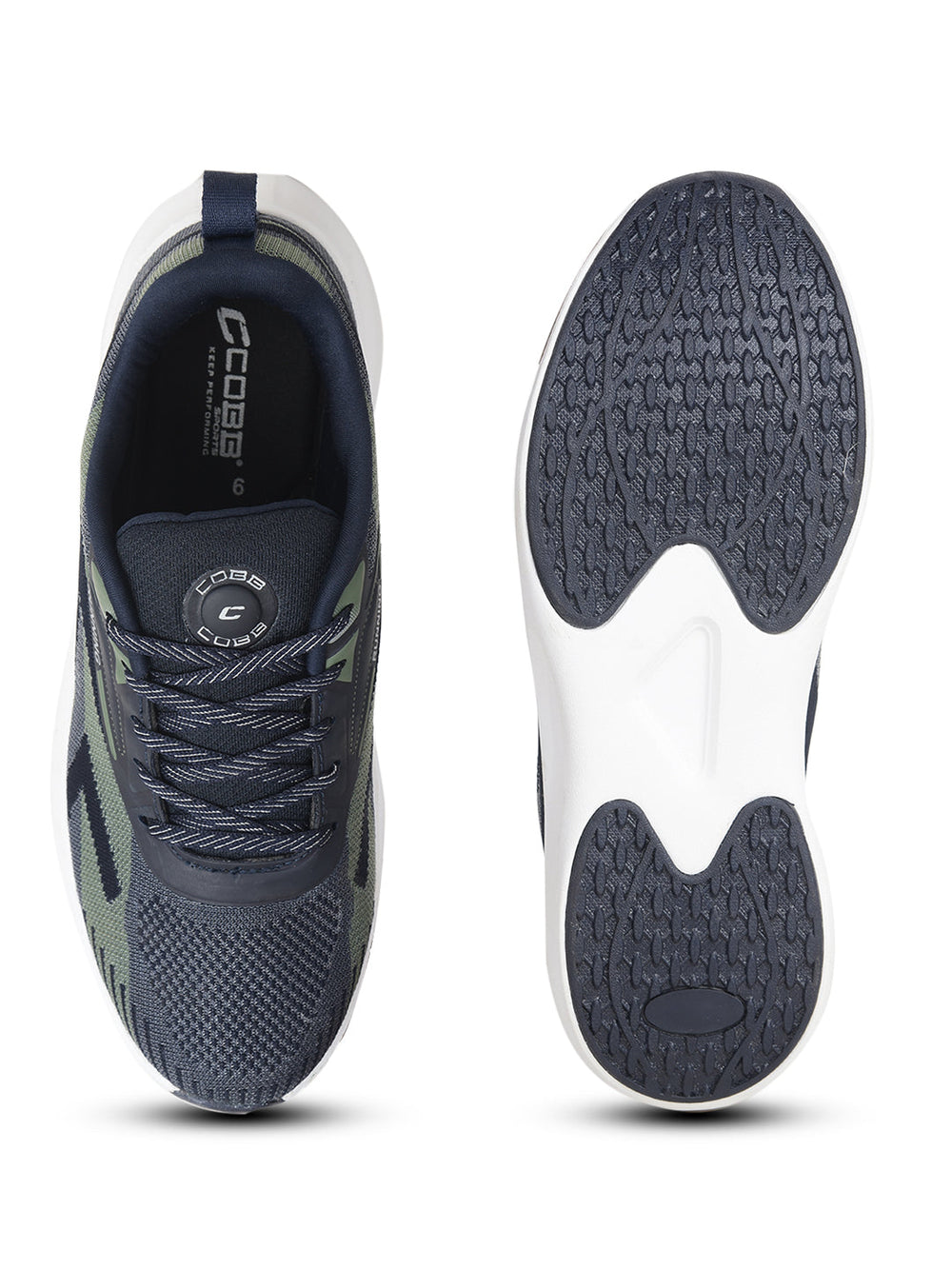 cobb ultra go navy blue men's running shoes