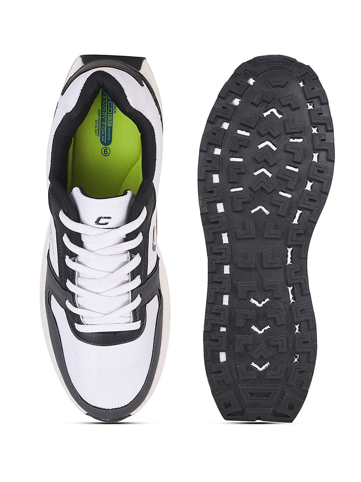 cobb men's black white sneakers shoes