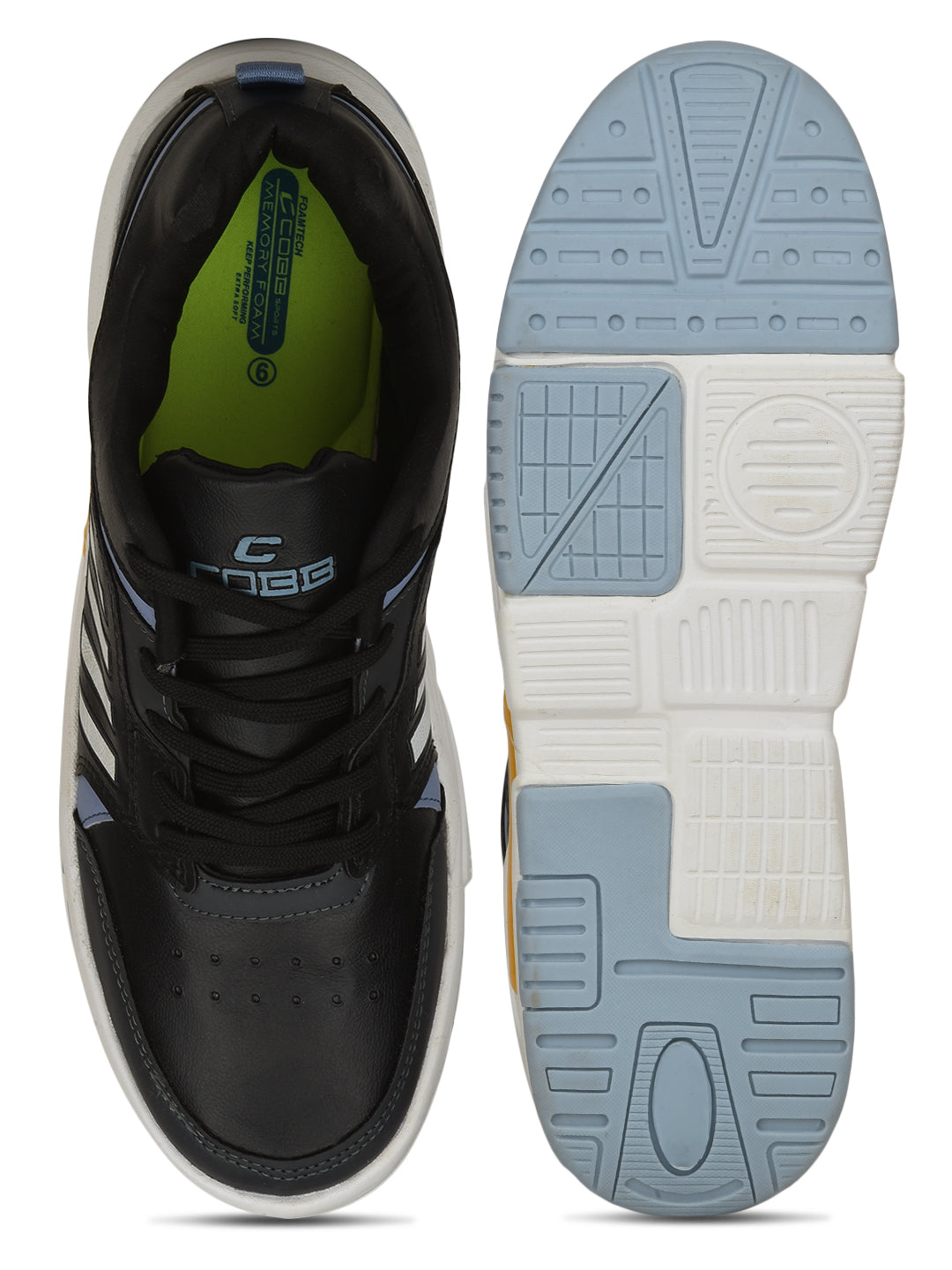 cobb men's black sky sneakers shoes