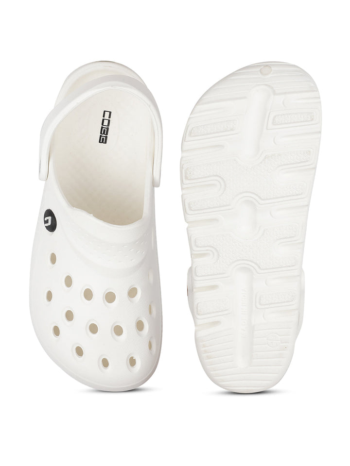 Cobb Mens White Clogs