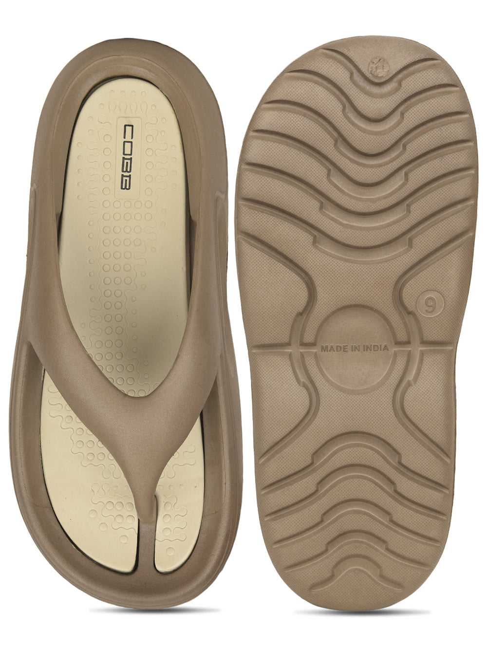 cobb men's mouse beige flip-flop