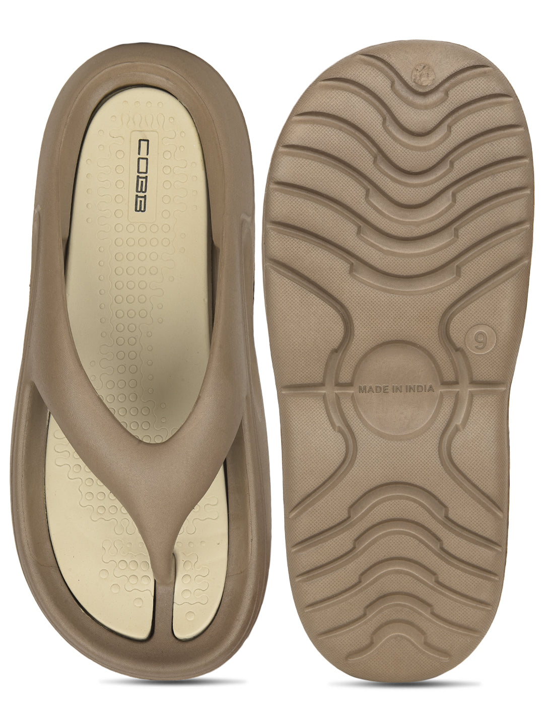 cobb men's mouse beige flip-flop