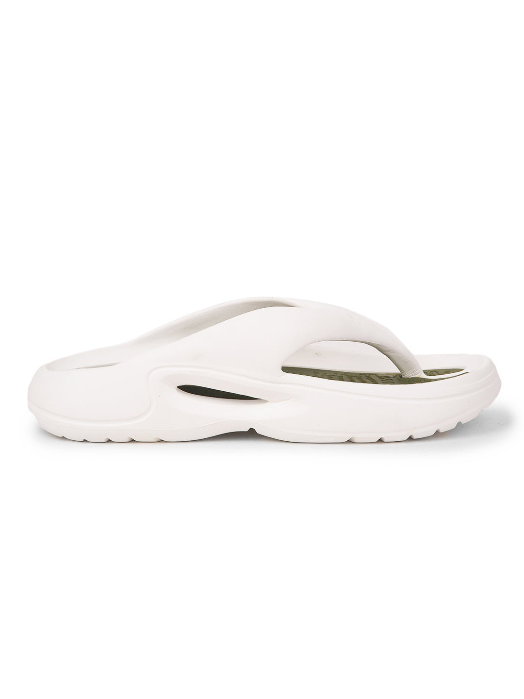 cobb men's white olive flip-flop